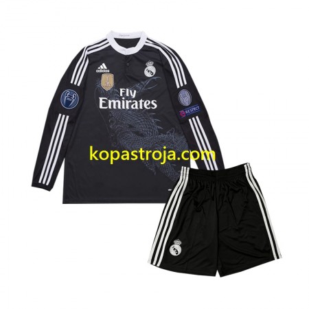Billiga Fotbollströjor Real Madrid 2014 Retro Barn Tredje tröja Långärmad
